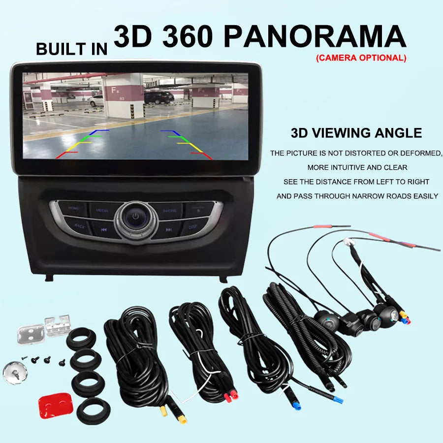 For Hyundai Tucson 2 IX35 2009-2017 Car Stereo Wireless CarPlay Android 14 Navigation 10.2