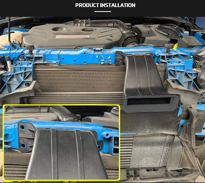 Matte Black 5D Air Intake ABS Part For 2015-2018 Focus ST Ram MK3 4D Sedan