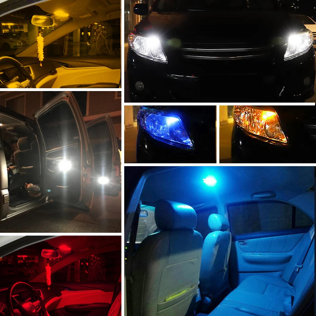 2-Piece LED Interior Light Kit for H5W T4W H6W - Canbus Error-Free Interior Bulbs