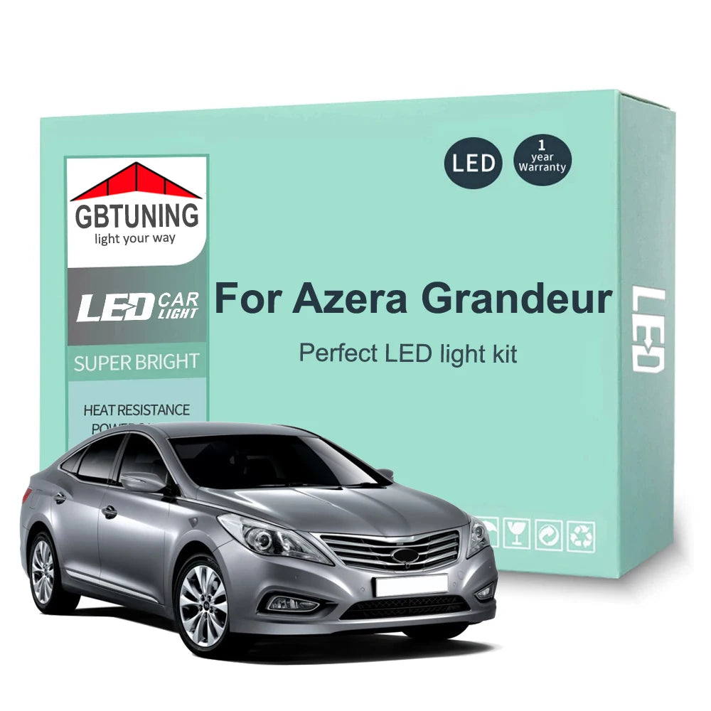 LED Interior Light Kit for Hyundai Azera Grandeur TG HG 2005-2013 - Canbus Dome Map Door Trunk Bulbs | AUTOKITSHOP