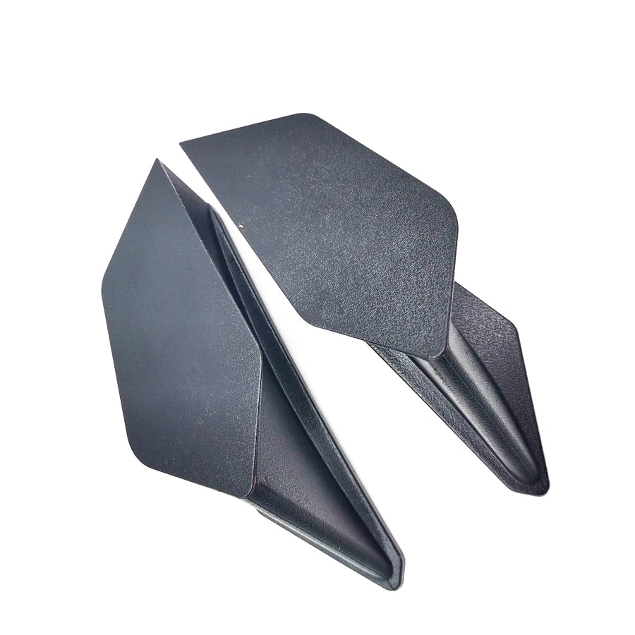 2x Universal Black Winglet Aerodynamic Wing Spoiler Kit For Kawaski Yamaha Ninja