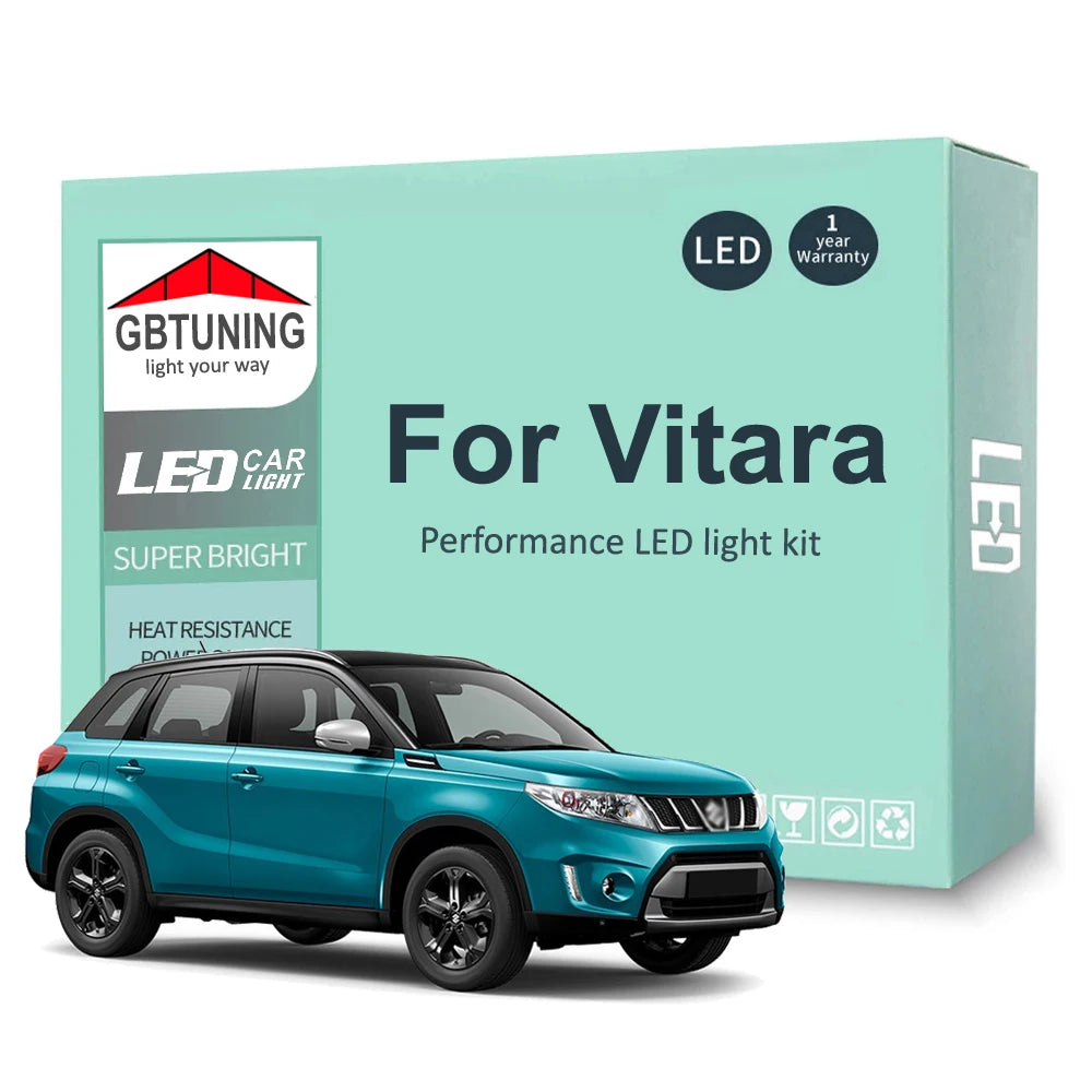 LED Interior Light Kit for Suzuki Vitara For Grand Vitara MK1 MK2 MK3 MK4 1988-2016 - Canbus Dome Map Door Trunk Bulb...