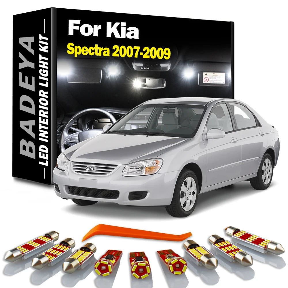 8-Piece LED Interior Light Kit for Kia - Canbus Error-Free Interior Bulbs