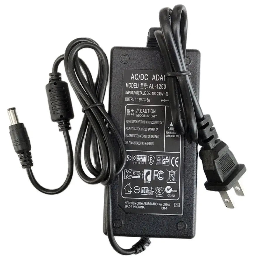 AC 100-240V US Plug Adapter To DC 12V 5A Power Supply For Car Headlight Lens Professional