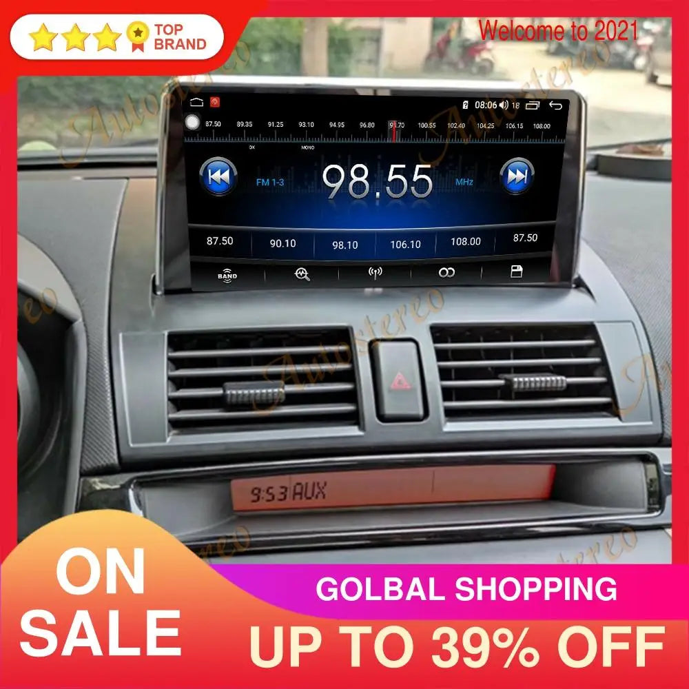 For Mazda 3 2003-2009 Android 14 8+256G Car GPS Navigation Auto Stereo Multimedia Player H