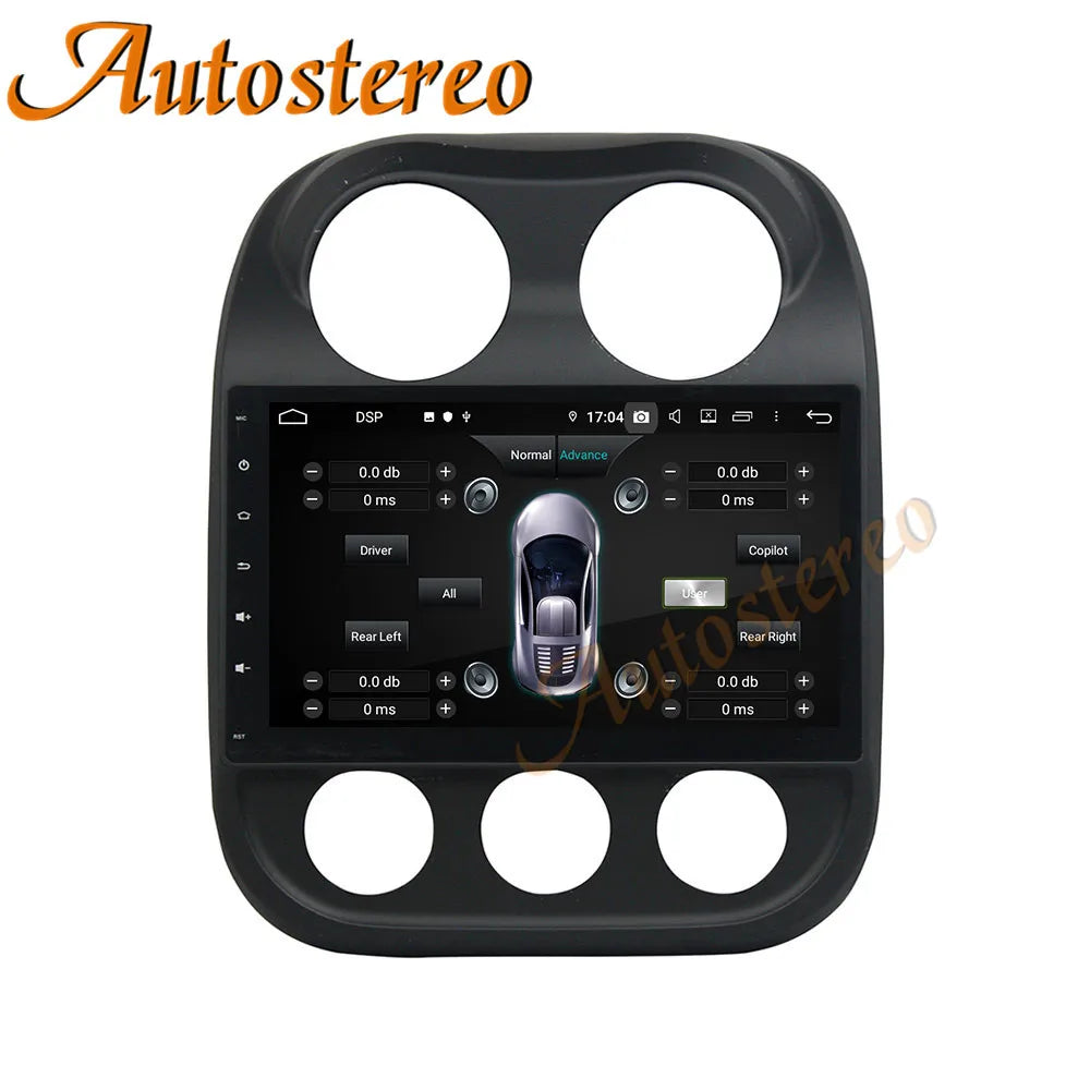 HD Android 13 Car No DVD Player GPS Navigation For Jeep Compass 2009-2015 Car Multimedia P