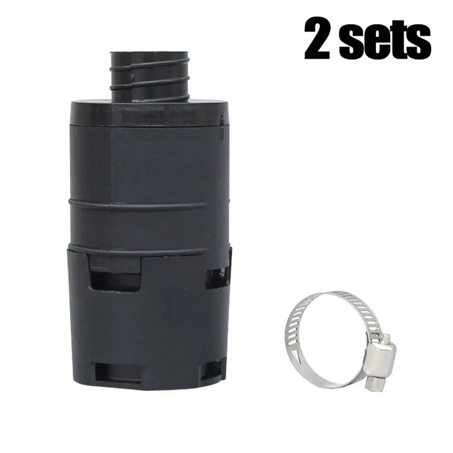 2×25mm Diesel Combustion Auto Heater Air Intake Filter Plastic Black for Webasto/for Ebers