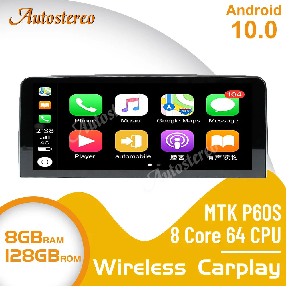 12.3 For BMW 1 Series Sedan 2016-2021 Android 14 Carplay Car Multimedia Player Auto Radio