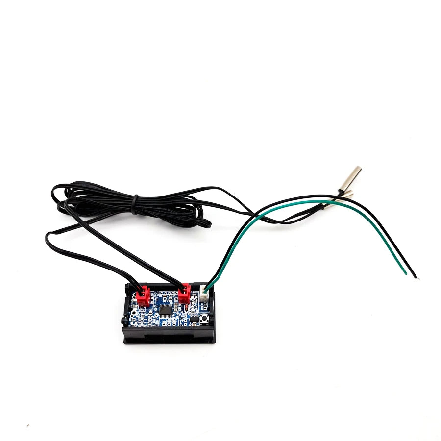 2-Way Temp Gauge Red+Blue LED Digital Display For Intercooler Supercharger