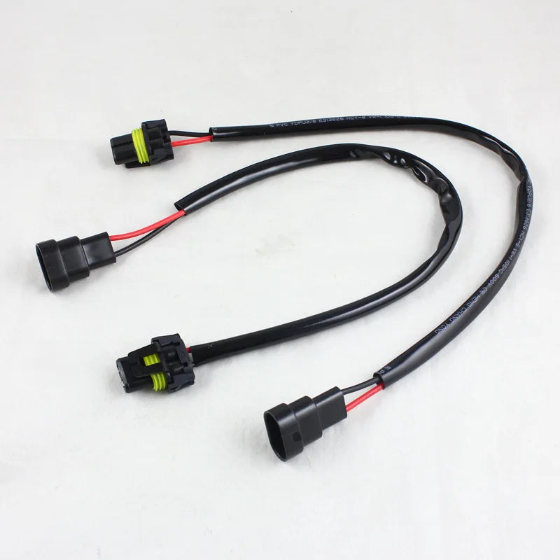 Rockeybright 2x New 9006 HB4 hid Female Wiring Harness Connectors Plugs Pigtails Wire Adap