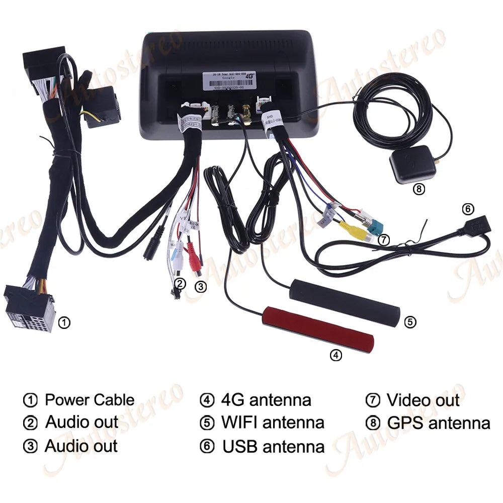 Android 13 Carplay Car GPS Nevigation For MERCEDES-BENZ C klasse W204 2007-2011 Car Radio
