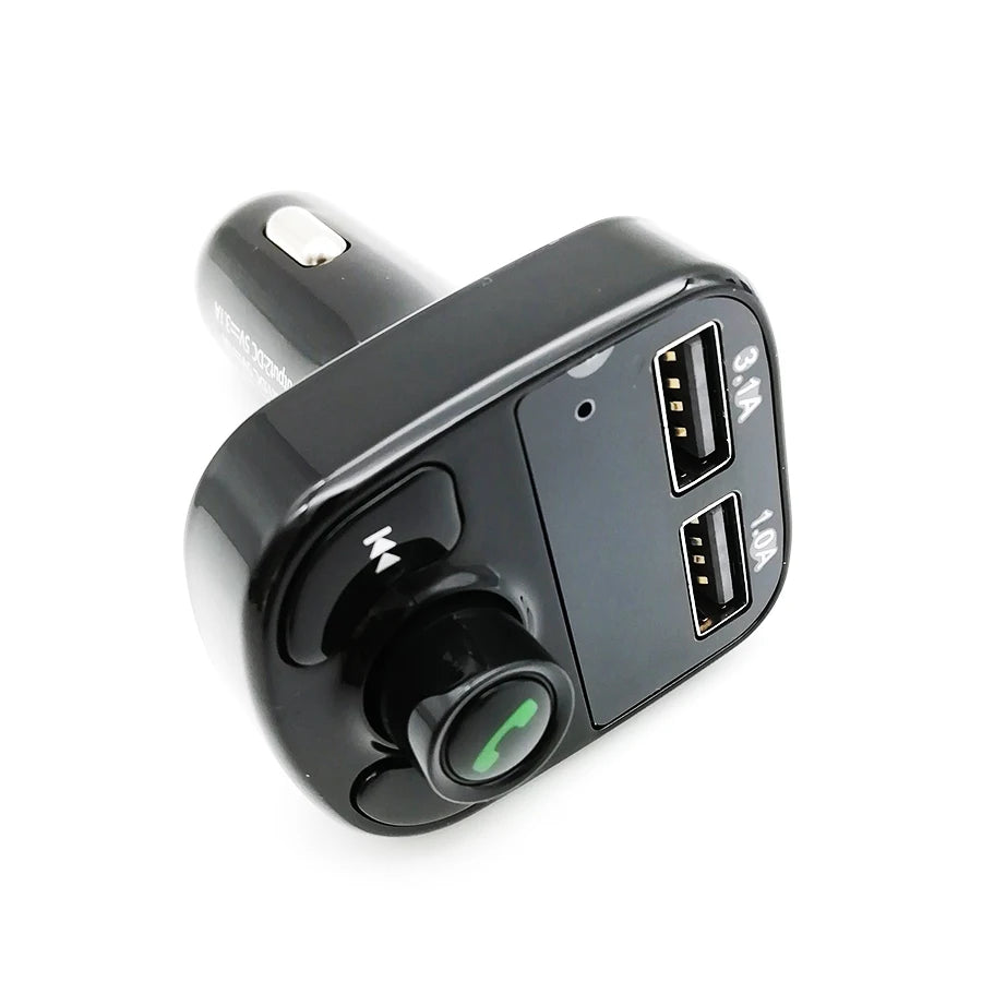 Car Music adapter 3.1A Dual USB Port Handsfree Car Charger Bluetooth FM Transmitter