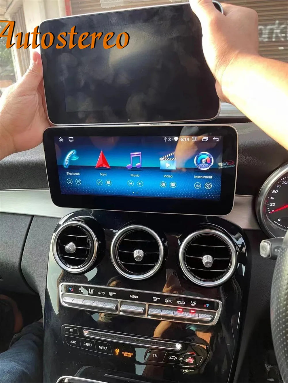 Android 13 Carplay For MERCEDES BENZ C200 C220 C260 C63 W205 Car GPS Navigation Stereo Rad