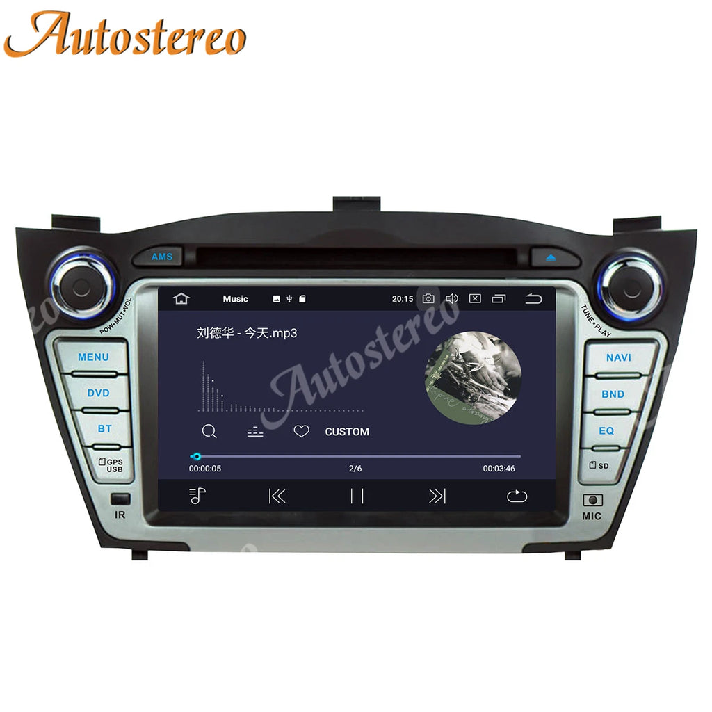 Android 14 Carplay Car GPS Navigation for Hyundai IX35 2009-2015 Head Unit Auto Stereo Mul