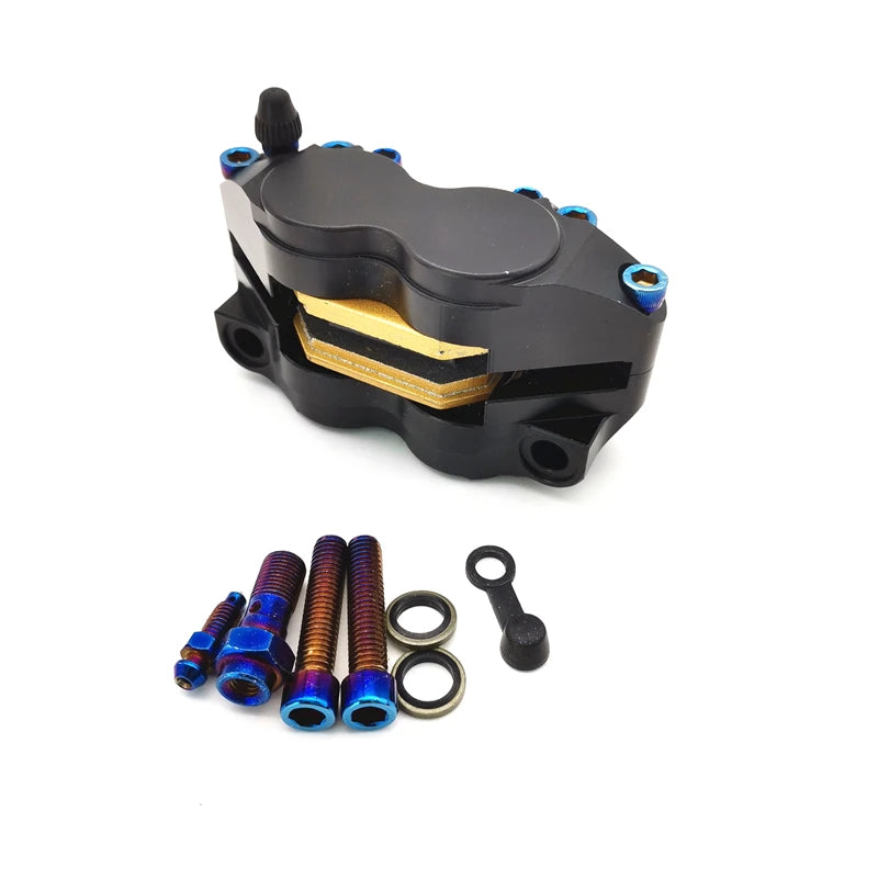 Motorcycle Black CNC Brake Caliper Brake Pump 82 Mm Assembly 4 Piston Radial