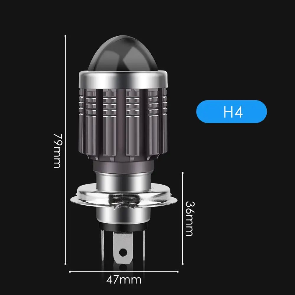 H4 LED H6 BA20D LED Motorcycle Headlight Bulbs CSP White Yellow Hi Lo Lamp Fog Lights Moto