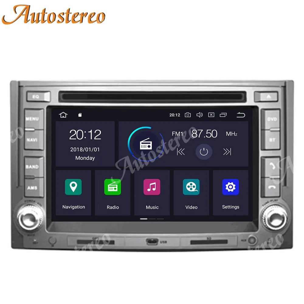 Android 12 4GB+64GB Car GPS Navigation for Hyundai H1 Grand Royale I800 2007+ Auto Stereo