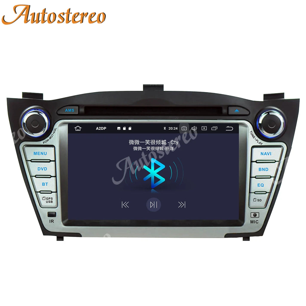 Android 14 Carplay Car GPS Navigation for Hyundai IX35 2009-2015 Head Unit Auto Stereo Mul