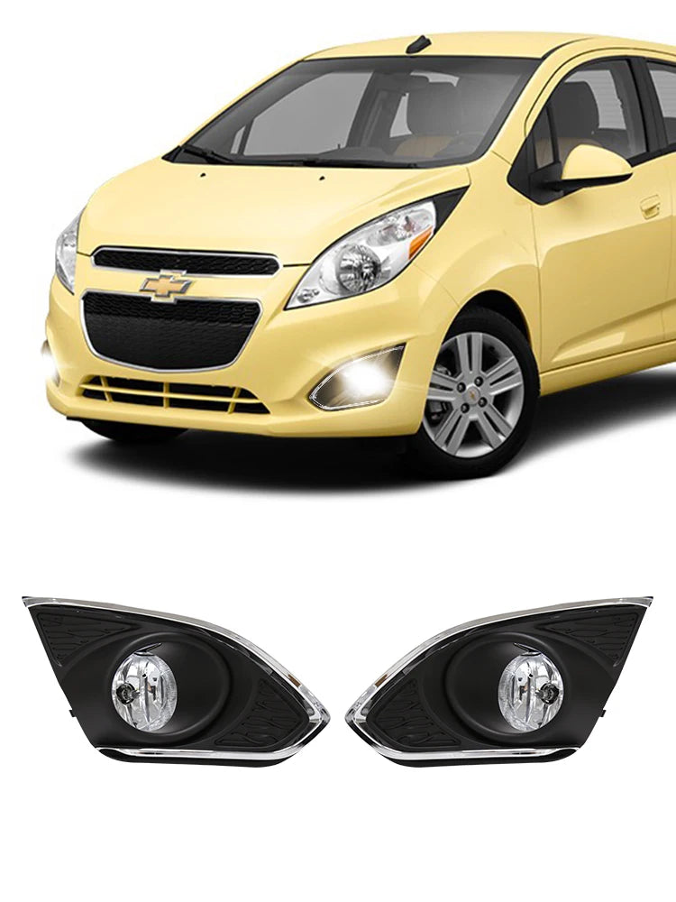 Led DRL Daytime Running Light Fog Lamp Assembly For Chevrolet Chevy Spark 2013 2014 2015 W | AUTOKITSHOP