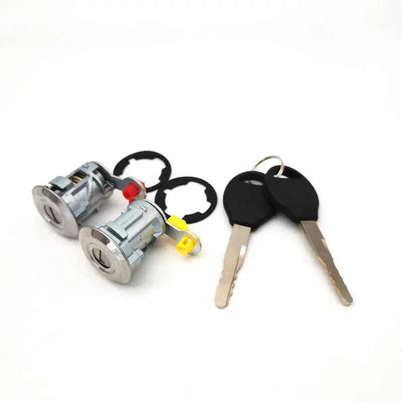 Left+Right Door Lock Cylinder w/Key For Nissan Altima Frontier Pathfinder Xterra