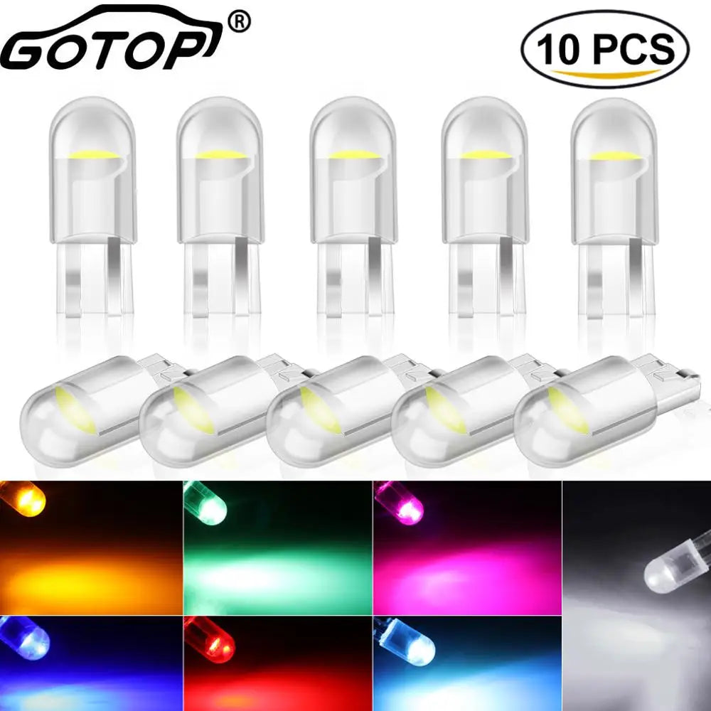 T10 W5W Led Light Bulb 194 168 501 2825 COB Auto Signal Light 12V LED Car Wedge Parking Li