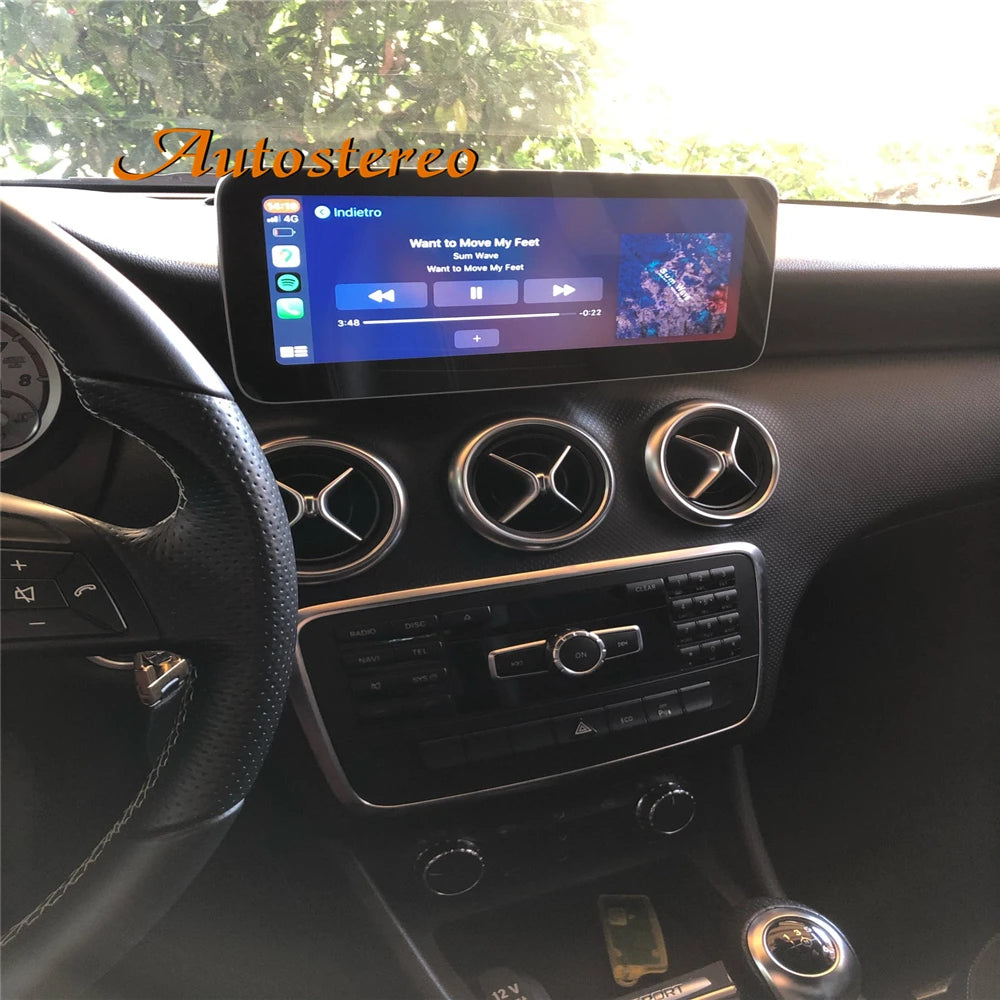 Android 13 Carplay For Mercedes Benz A CLA GLA CLass 2013-2019 Qualcomm Touch Screen Multi