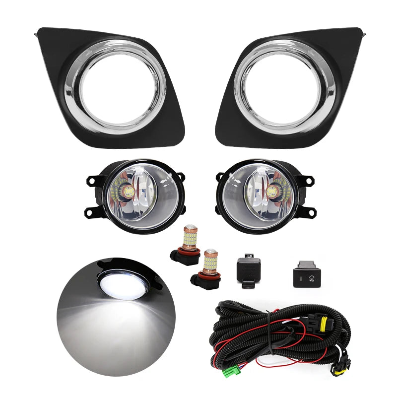 Fog Light For Toyota RAV4 2009 2010 2011 2012 Led Daytime Running Lamp Daylight DRL Watepr | AUTOKITSHOP