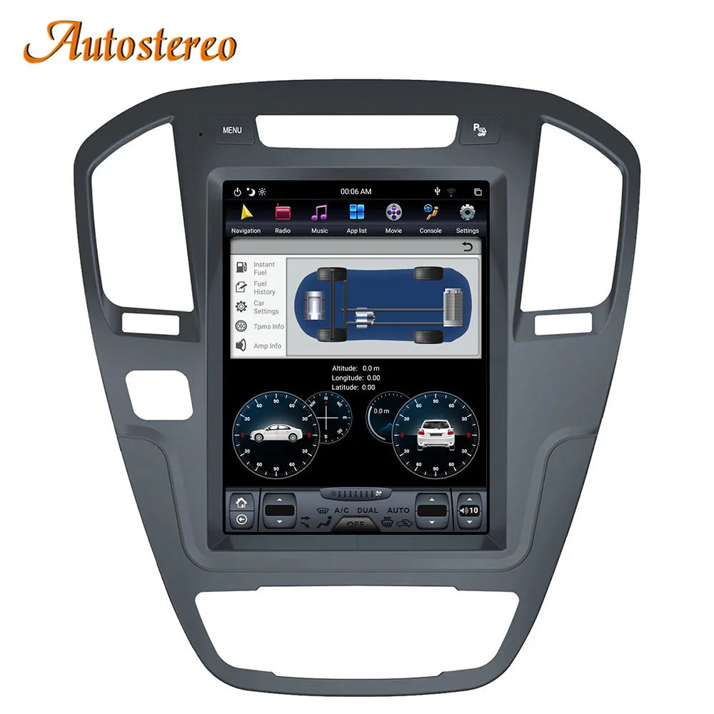 Carplay Android 13 Screen For Buick Regal 2008-2013 Tesla Style Car Multimedia Player Auto
