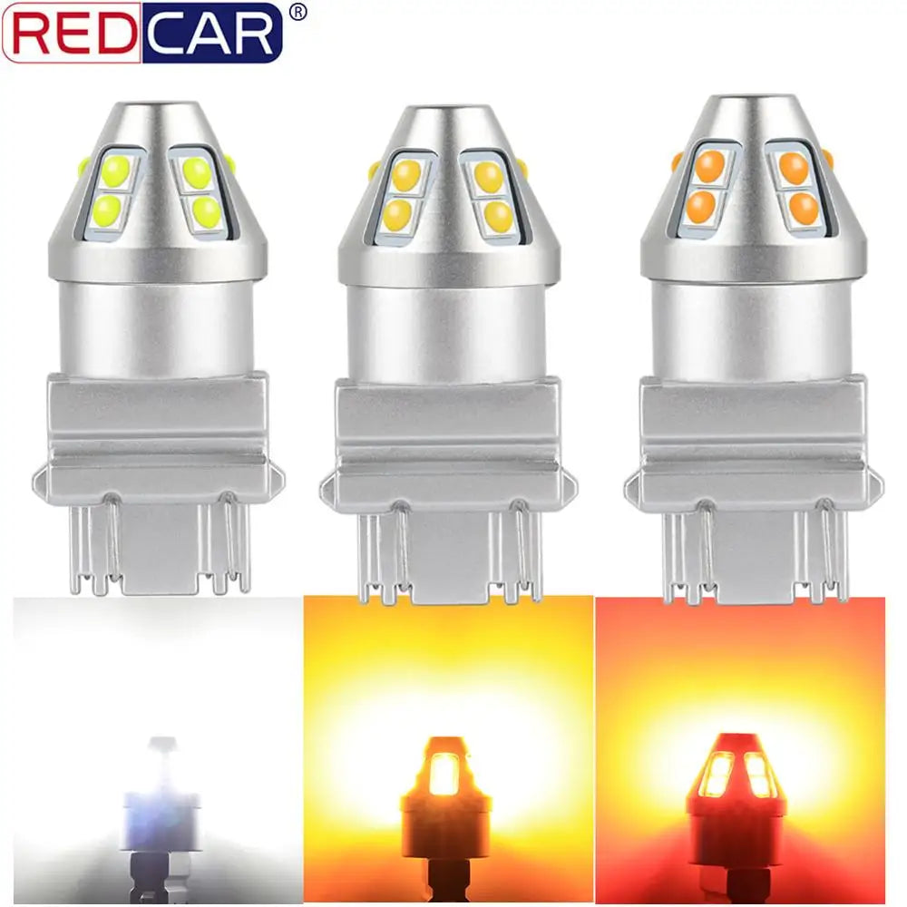T20 7440 W21W Led Bulb 7443 W21/5W Turn Signal Light T25 3157 P27W Lamp 10SMD 3030 Chips A