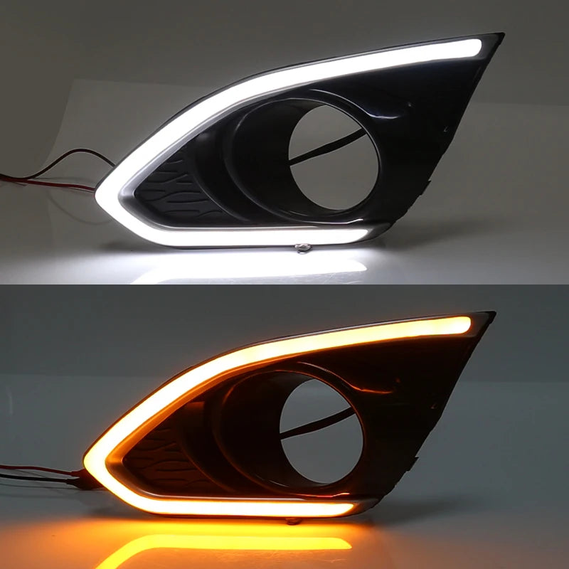 For Chevrolet Spark Chevy 2013 2014 2015 DRL Daylight Daytime Running Lights Fog Lamp Bump | AUTOKITSHOP