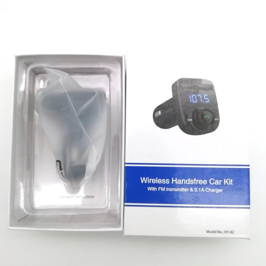 Car Music adapter 3.1A Dual USB Port Handsfree Car Charger Bluetooth FM Transmitter