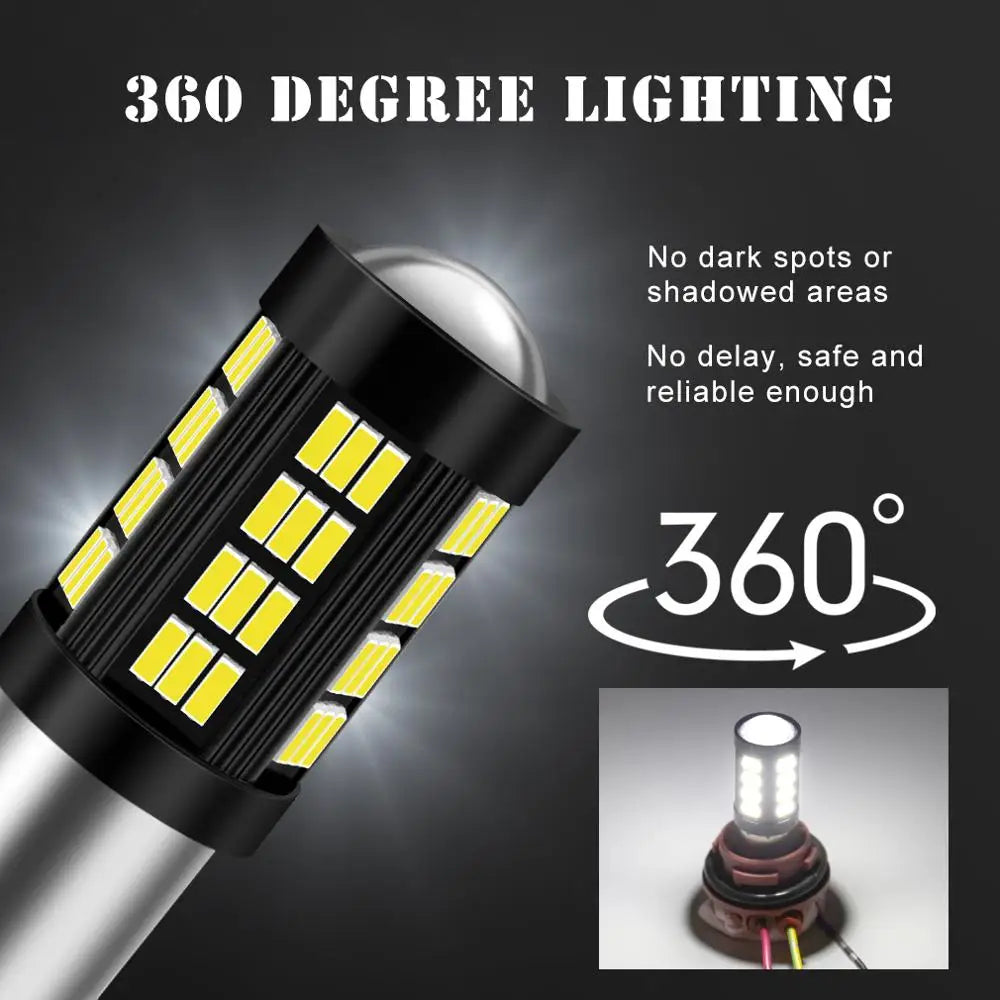 1156 BA15S BAU15S 1157 BAY15D LED P21W P21/5W PY21W Led Bulbs R5W R10W 1000LM Car Turn Sig