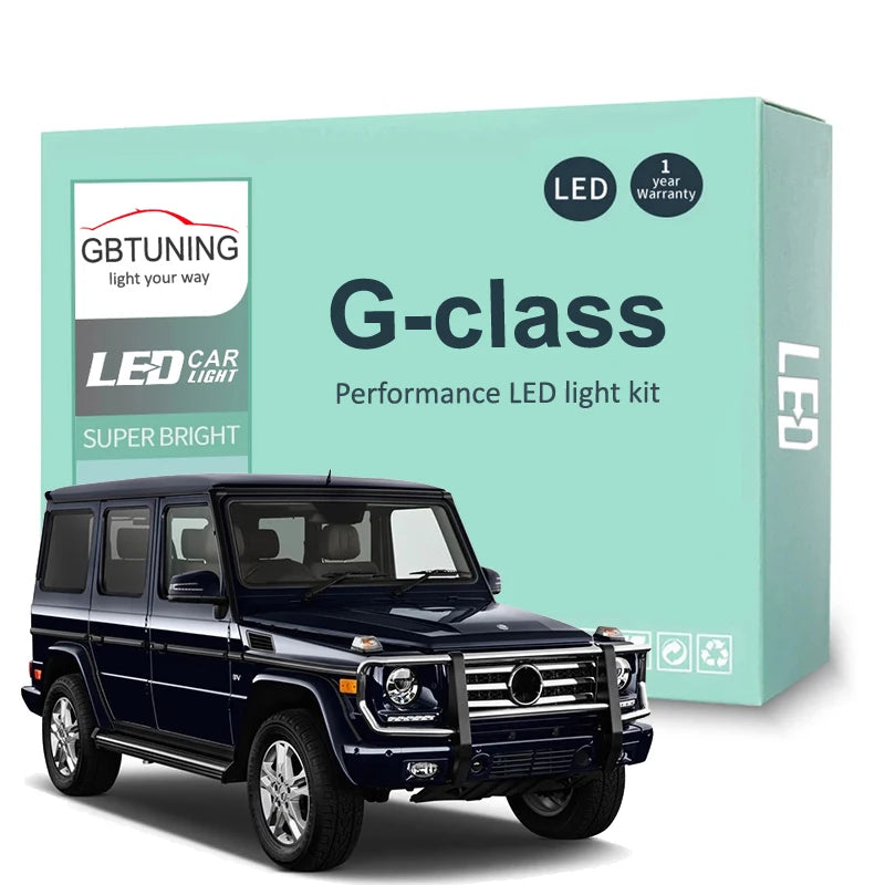 LED Interior Light Kit for Mercedes Benz G-Class W463 I II III 1 2 3 G500 G55 AMG G350 G63 G65 2001-2016 - Canbus Dom...