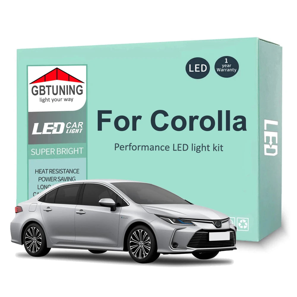 LED Interior Light Kit for Toyota Corolla 1987-2016 - Canbus Dome Map Door Trunk Bulbs | AUTOKITSHOP