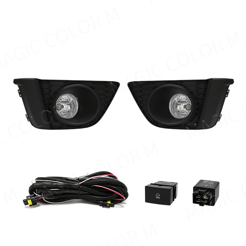 DRL Fog Lights Daytime Running Lamp LED for Honda Fit JAZZ 2014 2015 2016 2017 Wires Switc | AUTOKITSHOP