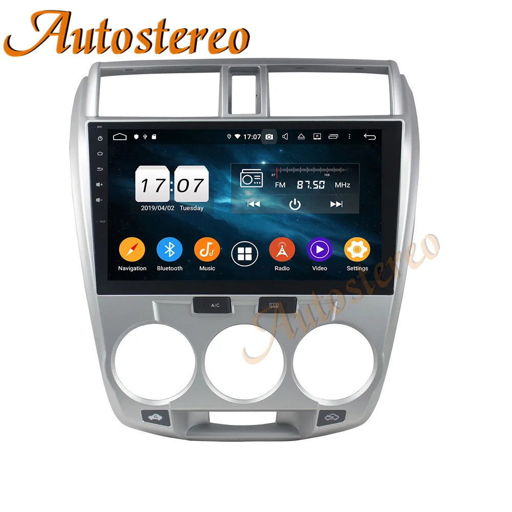 Carplay Android 14 Car Multimedia Player GPS Navigation For Honda City 2008-2014 Auto Radi