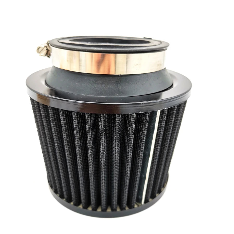 Universal 2.5" 63.5mm Inlet Black Cone Air Filter for Motorcycle ATV Dirt Pit Bike