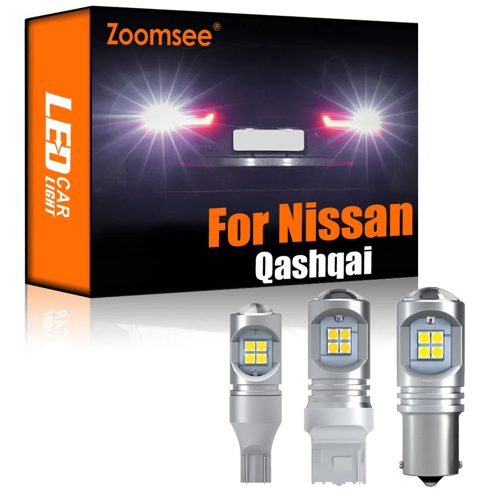 2-Piece LED Interior Light Kit for Nissan Qashqai J10 J11 2007-2021 - Canbus Dome Map Door Trunk Bulbs | AUTOKITSHOP