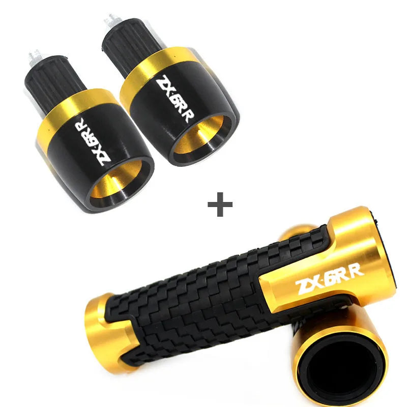 Motorcycle Handlebar Grips Ends Handle Bar Cap End Cap Plug For kawasaki ZX6R ZX for ZX6R 1995-2021 - Automotive LED Lig