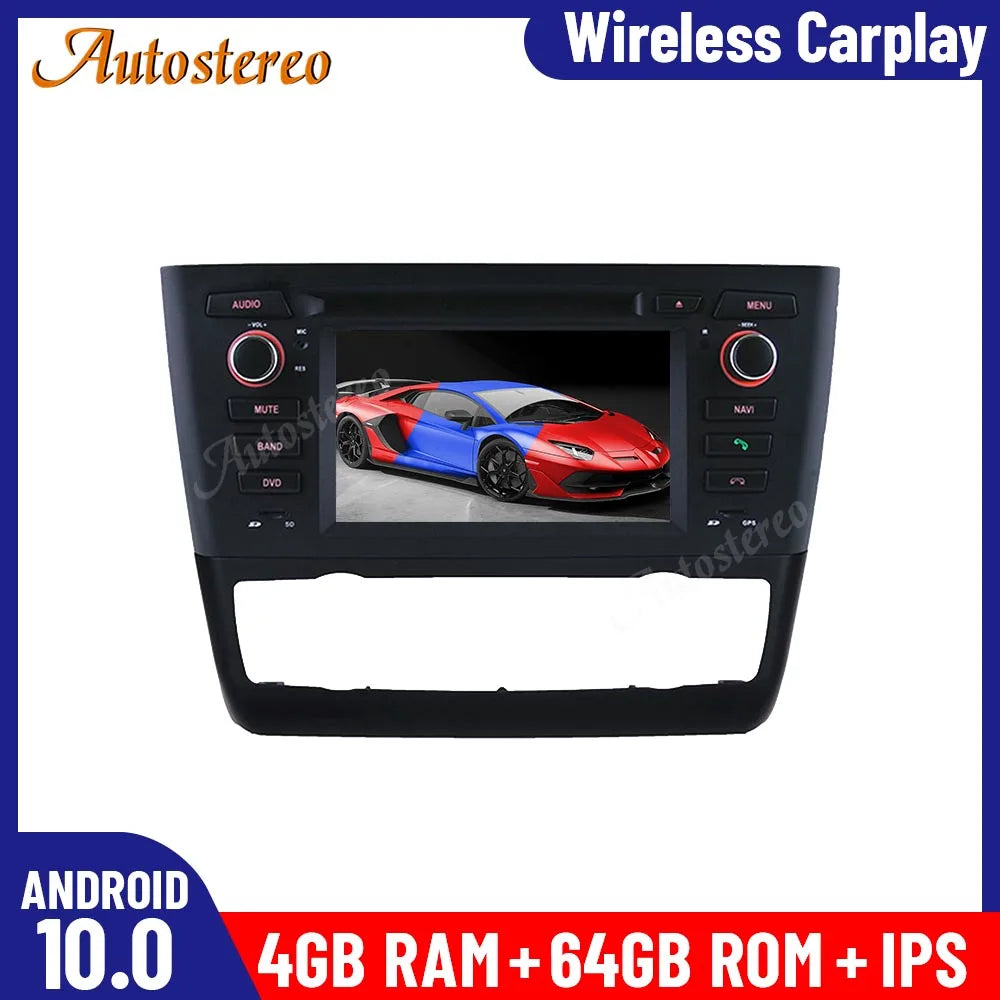 For BMW 1 E87 E88 2005-2012 Android 14 Wireless Carplay Car Multimedia player GPS Navigati