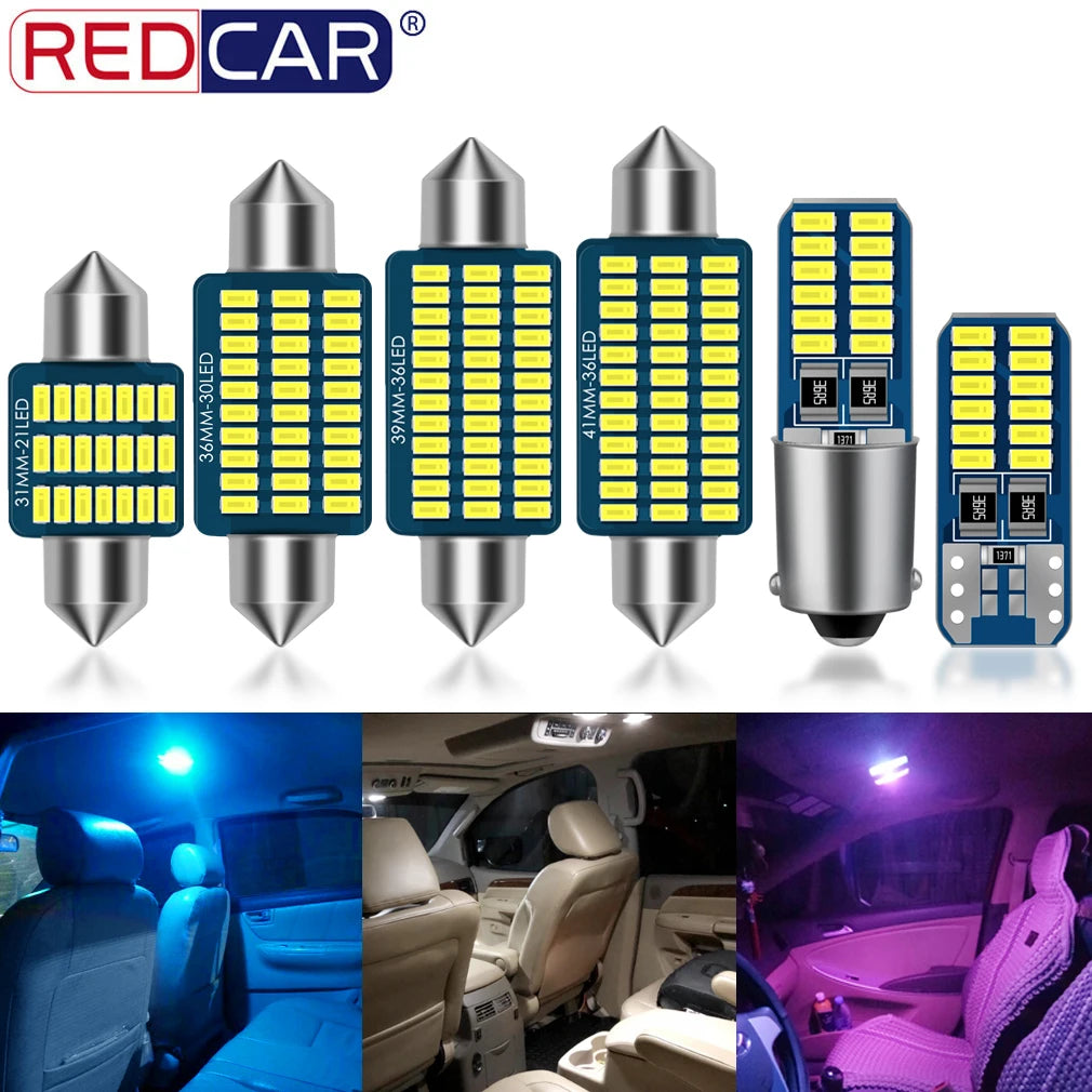 T10 Led W5W Led bulb C5W BA9S T4W Led Canbus Festoon C10W 31/36/39/41MM Led Warm White Fes