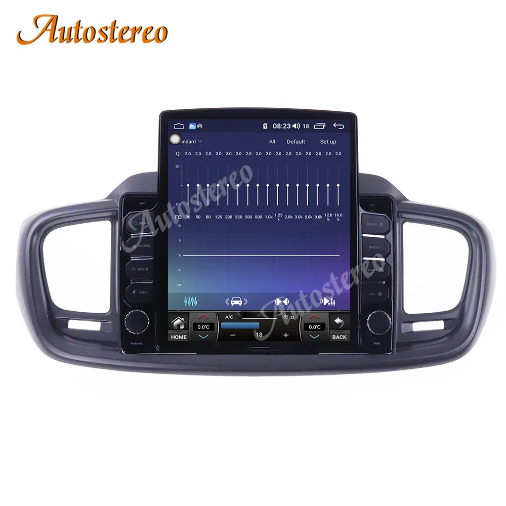 Carplay For Kia Sorento 2015-2019 Android 14 Car Tesla Radio Vertical Screen Multimedia Pl