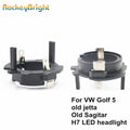 Rockeybright H7 LED Headlight Retainer Clip for Volkswagen OldJetta Sagitar Golf 5 LED H7