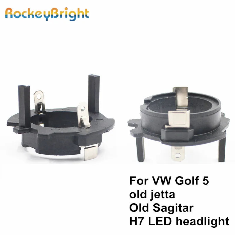 Rockeybright H7 LED Headlight Retainer Clip for Volkswagen OldJetta Sagitar Golf 5 LED H7