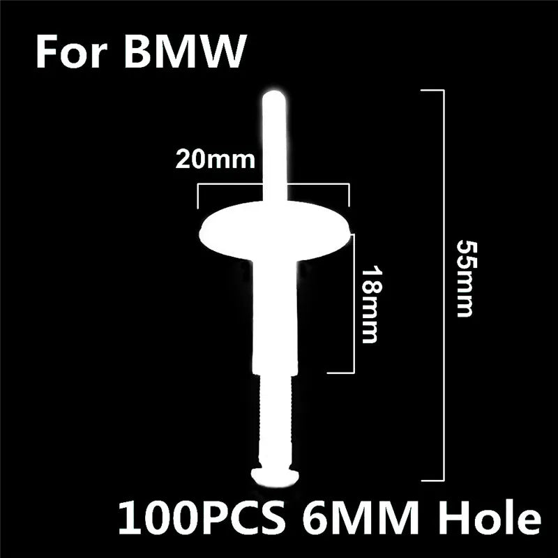 Rivets Automobile Clips for BMW Hole Push Car Bumper Panel Rivet Retainer Fastener Car Pla