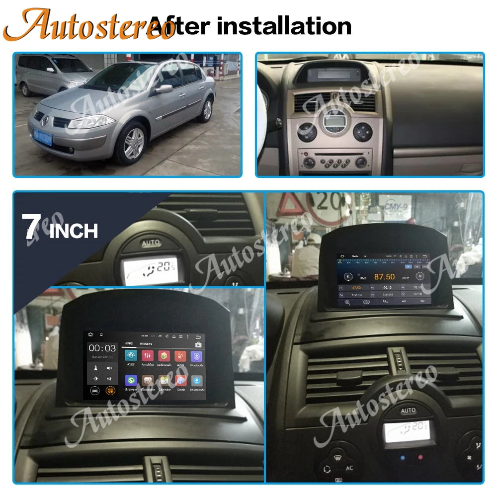 Android 13 Carplay Car DVD Player GPS Navigation For Renault Megane 2 Fluence 2002-2009 Au