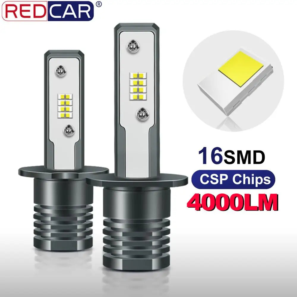 H1 Led Lamp H3 16SMD CSP Led Bulb Super Bright Car Auto Led Light Fog Lamp Auto Running Li