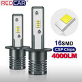 H1 Led Lamp H3 16SMD CSP Led Bulb Super Bright Car Auto Led Light Fog Lamp Auto Running Li