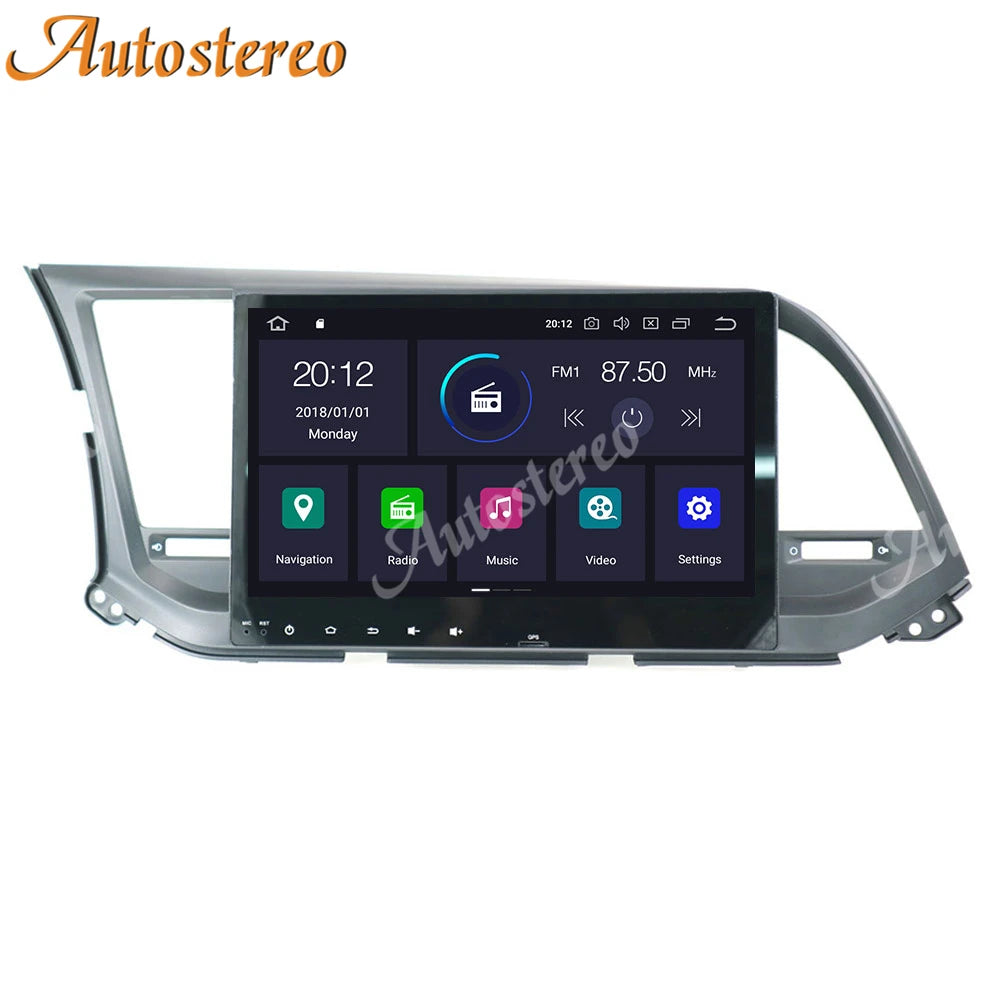 Android 14 Carplay Car Radio GPS Navigation for Hyundai Elantra 2016 2017 2018 2019 Avante
