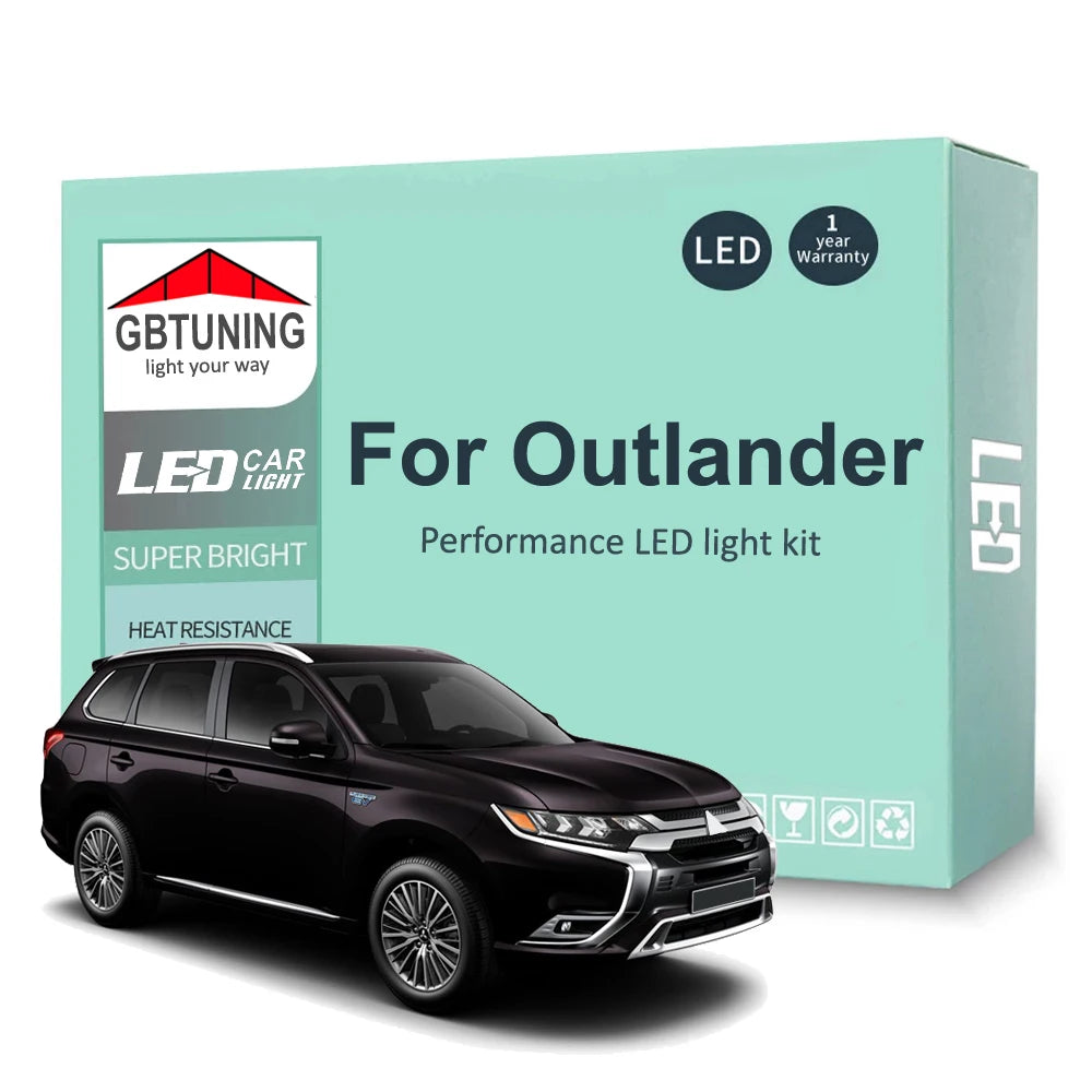 LED Interior Light Kit for Mitsubishi Outlander 1 2 3 I II III 2001-2017 - Canbus Dome Map Door Trunk Bulbs | AUTOKIT...
